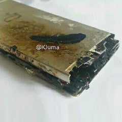 Burned remains of a Huawei device spotted in the wild