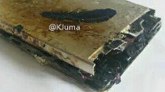 Burned remains of a Huawei device spotted in the wild