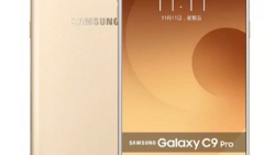 Images of the Samsung Galaxy C9 Pro appear with specs in tow