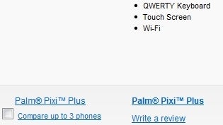 Verizon's internal site show the Palm Pre Plus, Pixi Plus, and Casio Brigade