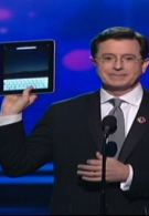 Apple iPad crashes the Grammy Awards, hidden in Stephen Colbert's jacket