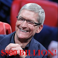 Apple is now the first $800 billion company, Buffett the smartest guy in the room... again
