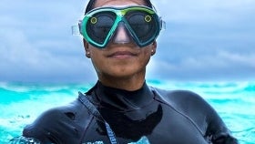 There are now Snapchat Spectacles for diving, but you can't have them yet