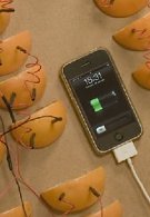 2,380 orange slices required to charge an iPhone