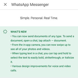 You can now send just about any file type with WhatsApp