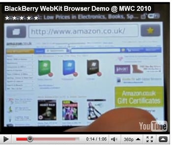 BlackBerry previews new WebKit browser
