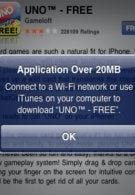 Apple ups the ante that allows apps up to 20MB in size to be downloaded over 3G