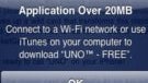 Apple ups the ante that allows apps up to 20MB in size to be downloaded over 3G
