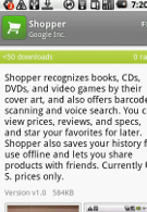 Google Shopper now available in Android Market