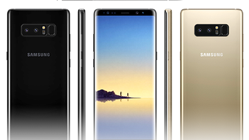 Samsung Galaxy Note 8 size comparison versus Galaxy S8, S8+, LG G6, iPhone 7, Pixel XL, HTC U11, OnePlus 5