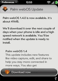 Palm Pre Plus and Pixi Plus to also get 1.4 update