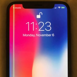 Some Apple iPhone X units have a strange green line running down the edge of the display