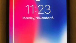 Some Apple iPhone X units have a strange green line running down the edge of the display