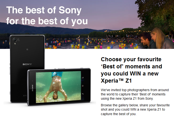 Win a free Sony Xperia Z1 from Sony - Last chance to win a free Sony Xperia Z1 from Sony