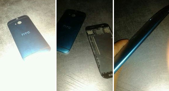 Pictures allegedly of the HTC M8 back cover - Pictures of the HTC M8's back cover leak, reveal mysterious new element