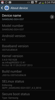 AT&T customers with the Samsung Galaxy S4 are receiving the Android 4.3 update - Android 4.3 comes to the AT&T Samsung Galaxy S4