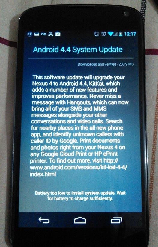 nexus 4 update