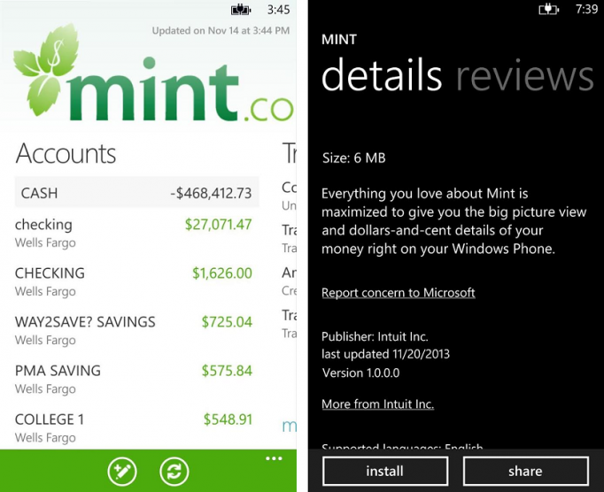 Mint available for beta testers in the WP Store
