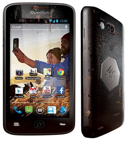 The Quechua phone is protected from the elements - Tough new Android model coming to accompany you on your camping and hiking trips