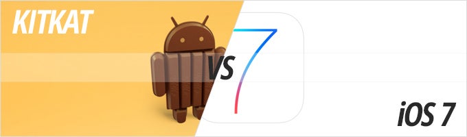 Fight for the top: Android 4.4 KitKat vs iOS 7