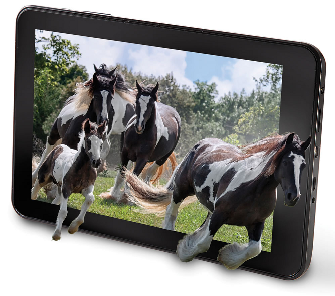 No Glasses 3D tablet unveiled by Hammacher Schlemmer, comes with lifetime warranty