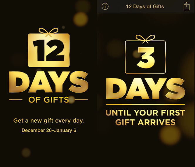 Apple brings its '12 Days of Gifts' app to US users for the first time, freebies start December 26th