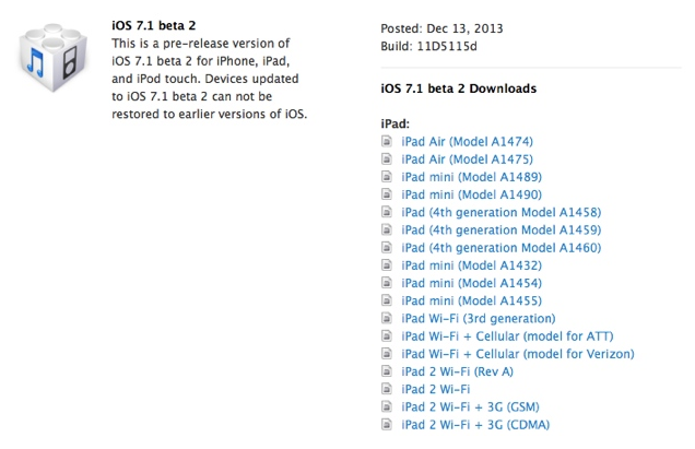 Apple is releasing iOS 7.1 beta 2 to developers - Apple providing developers with iOS 7.1 beta 2