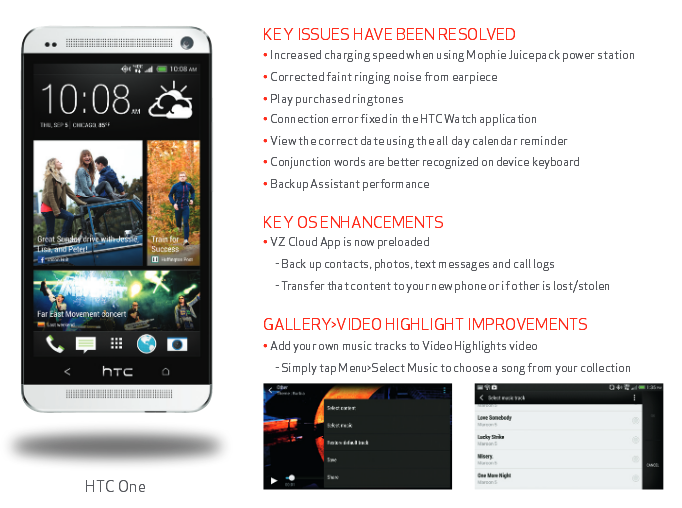 Verizon lists the changelog for the Android 4.3 update to the HTC One - Verizon&#039;s Android 4.3 update for the HTC One is now rolling out