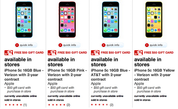 Target is having a last second holiday sale on some Apple devices - Last second Apple iPhone 5s and Apple iPhone 5c deals from Target