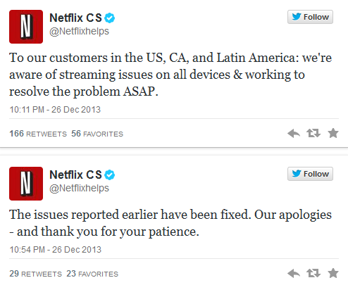 Netflix goes down...and then up again! - Netflix back up after going dark in the U.S., Canada and Latin America