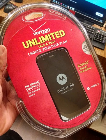 The Motorola Moto G&#039;s retail packaging is leaked - Verizon to offer Motorola Moto G for $100 off contract?