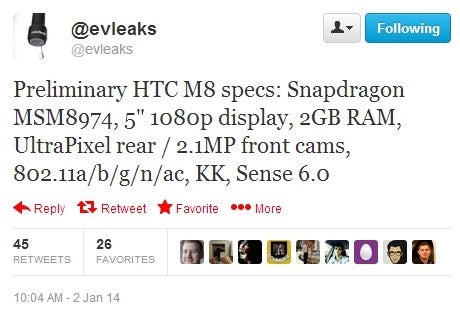 New preliminary HTC M8 (One 2) specs don&#039;t paint an exciting picture