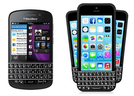 BlackBerry is suing Typo (R) for stealing the design from its QWERTY keyboards - It's not a Typo; BlackBerry sues Seacrest funded QWERTY for the Apple iPhone