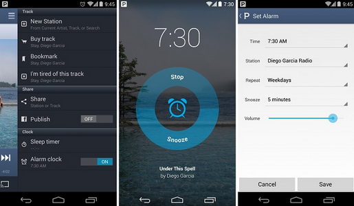An alarm clock feature is now available for Pandora&#039;s Android users - Pandora update for Android adds iOS&#039; alarm clock feature
