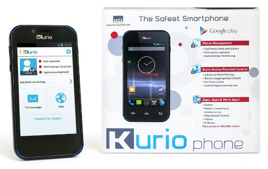 The Kurio phone has many safeguards for kids - Kurio introduces &quot;safest&quot; smartphone for kids