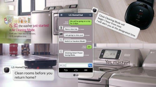 LG HomeChat – you text, the appliances listen