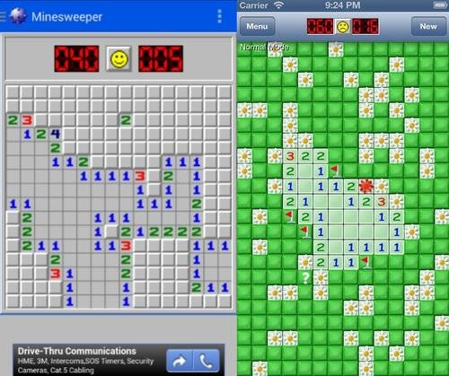 Classic Minesweeper game is available for free on Android and iOS