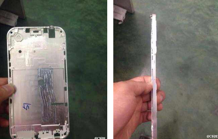 Pictures allegedly of the Apple iPhone 6 housing - Images reportedly show metal housing for Apple iPhone 6 aka Apple iPhone Air