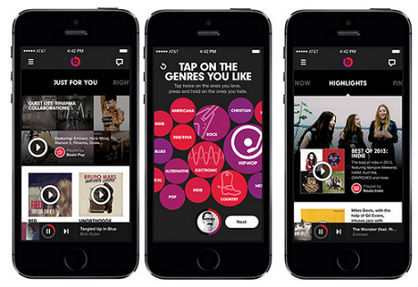 Screenshots from Beats Audio on iOS - Report: Beats Music to launch January 21st
