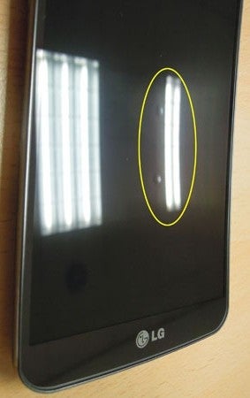 LG G Flex's curved display may develop bumps. The company says these don't affect performance