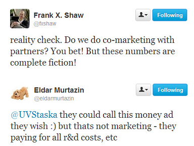 Microsoft denies that it has a $2.6 billion co-marketing budget for Windows Phone while Murtazin claims it is hidden elsewhere on the balance sheet - Microsoft denies the rumored $2.6 billion amount of its 2014 Windows Phone co-marketing budget