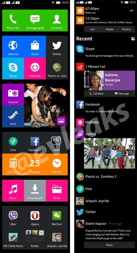 New Nokia Normandy screenshots seem to confirm dual SIM capabilities, "two ways of interaction"