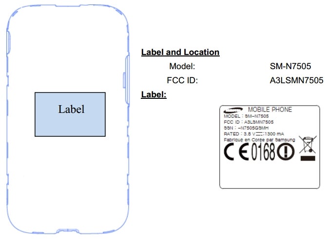 Samsung SM-N7505 (Galaxy Note 3 Neo LTE) hits the FCC