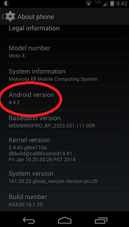 A pair of Verizon customers have allegedly had their Motorola Moto X updated to Android 4.4.2 - A pair of lucky Verizon customers have Android 4.4.2 on their Motorola Moto X
