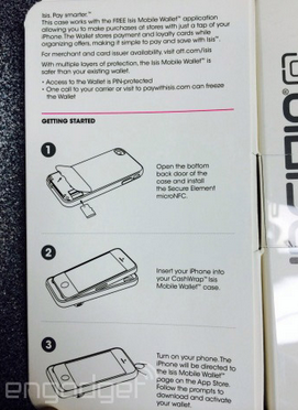Leak of retail packaging shows  new case for the Apple iPhone that supports NFC and the Isis Mobile Wallet - Leaked packaging shows Apple iPhone case that gives the phone NFC and support for Isis