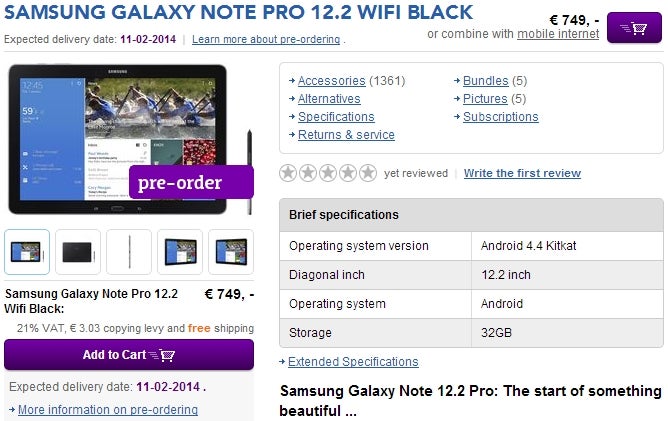 Samsung Galaxy NotePRO and TabPRO series launching in the first half of February?