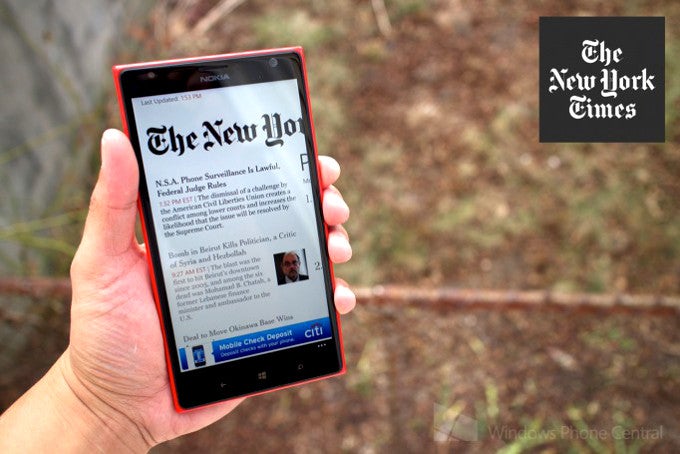 Get unlimited New York Times on your Windows Phone, this week only