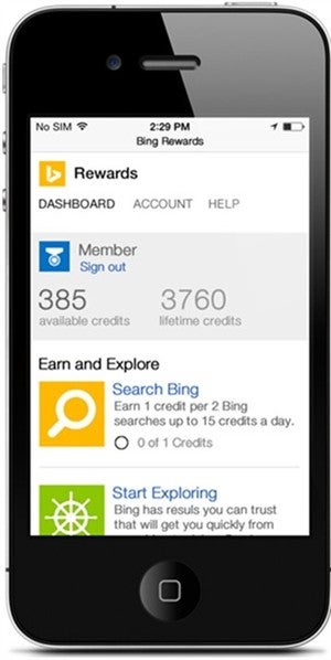 Microsoft launches Bing Rewards for Android and iOS, Windows Phone version on the horizon