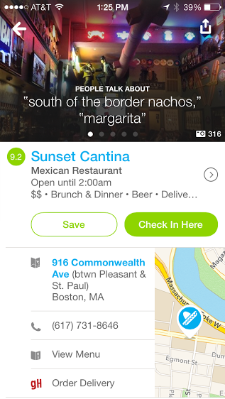 Foursquare now offers GrubHub integration to let you feed your face