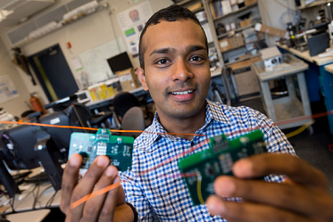 Shyamnath Gollakota and his devices, which do not require batteries to run, instead use power taken out of the air - Apple testing various charging methods for its iWatch